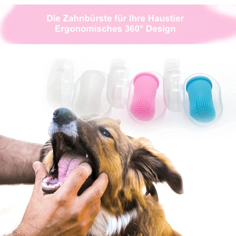 4Beiner - Zahnbürste für Hunde & Katzen